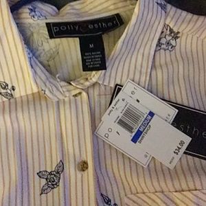 A dressy button down long sleeve shirt